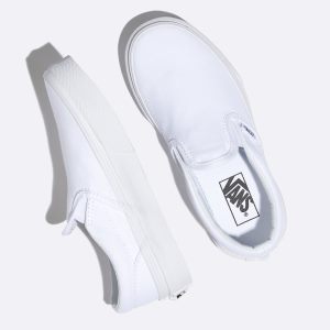 Vans Erkek Çocuk Kaykay Ayakkabısı Slip-On Beyaz | 17729-694